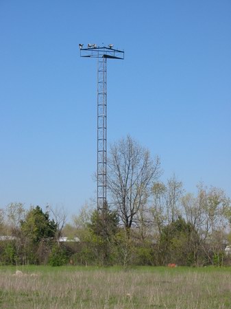 Waterford Drive-In Theatre - Light And Speaker Tower - Photo From Water Winter Wonderland